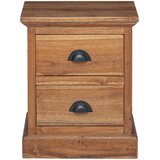  Noćni ormarić Prirodna 40 x 30 x 50 cm Čvrsto teak drvo | Eponuda.ba