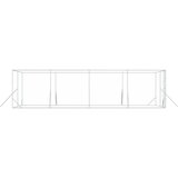 Vanjski kavez za pse srebrni 4 x 8 x 2 m od pocinčanog čelika | shoptok.hr