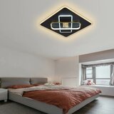  LED prigušiva plafonska svetiljka LED/90W/230V crna + daljinski upravljač | Eponuda.com
