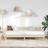  Kutni okvir kreveta Krema 90 x 200 cm tkanina | shoptok.hr