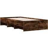  Krevetna konstrukcija s policom Dimljeni hrast 80 x 200 cm | shoptok.hr