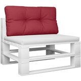  Jastuk za palete boja vina 80 x 40 x 12 cm od tkanine | shoptok.hr