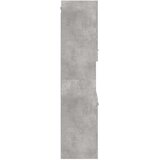 vidaXL Kupaonski viseći ormarić siva boja betona 30x30x130 cm drveni Cijene