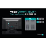 Connect IT CMH-7600-BK - Zidni nosač za TV 32-70” crni | Eponuda.com