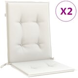  Jastuci za stolice 6 kom prošarano krem100x50x4 cm tkanina | shoptok.hr