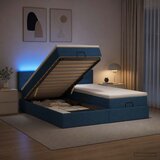  Krevet od pjene s madracem i LED-om Plava 180 x 200 cm Tkanina | shoptok.hr