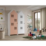 Vipack Bela/rožnata otroška garderobna omara 115x171,5 cm CASAMI BRUGES – | Shoptok.si