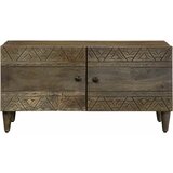 Maison Chic Kava miza - kavna mizica - Nizka mizica svetlo siva 80x50x40 cm masivni les Mango, (21755067) | Shoptok.si