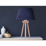  Duolla - Stona lampa BOUCLE 1xE27/15W/230V, prečnik 28 cm, plava/drvo | Eponuda.com