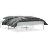 Maison Chic Kovinski Posteljni Okvir - Dvoposteljna postelja bel 160x200 cm, (22081592) | Shoptok.si