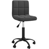  Okretna blagovaonska stolica crna baršunasta | shoptok.hr