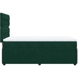 Box spring krevet s madracem tamnozeleni 90x200 cm baršunasti | shoptok.hr