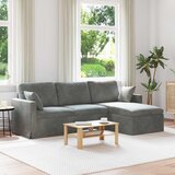 SOFA Tamno siva 228 x 134 x 80 cm Baršun Cene