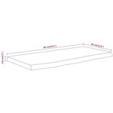 vidaXL Stenska polica 60x30x3,8 cm pravokotna akacija naraven rob | Shoptok.si