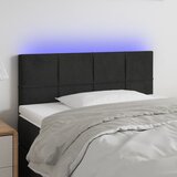  LED uzglavlje crno 90x5x78/88 cm baršunasto | shoptok.hr