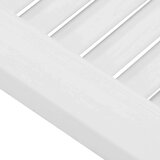 vidaXL Vrata za omarico z letvicami 2 kosa bela 39,5x29,5 cm | Shoptok.si