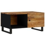 Maison Chic Klubska mizica - kavna mizica - Nizka mizica 80x50x40 cm trden mangov les in inženirski les, (21753438) Cene