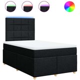  Krevet box spring s madracem crni 120 x 190 cm od tkanine | shoptok.hr