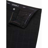 Ombre Men's pants with a classic cut in a delicate check - black | Shoptok.si