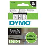 Dymo traka d1 6mm x 7m, crna na providno ( dy72077 ) Cene