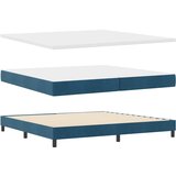  Krevet s opruga kutije Tamno plava 200 x 200 cm Baršun | shoptok.hr