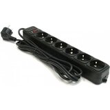 Gembird SPG6-B-6 (3G1.5) ** produzni kabl sa zastitom 6 uticnica(3x1.5mm, 16A,3500W)1.8m black (455) | ePonuda.com