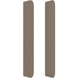 vidaXL Uzglavlje s ušima smeđesivi 103x16x118/128 cm od tkanine | shoptok.hr