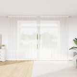 vidaXL Zavjese sa zavjesama Cvjetni Bijelo 300 x 300 cm Poliester | shoptok.hr
