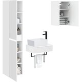  Set namještaja za kupaonicu 3 kom. Bijela 33 x 34,5 x 160 cm | shoptok.hr