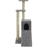 vidaXL Mačje drevo s praskalniki iz sisala svetlo sivo 92 cm | Shoptok.si