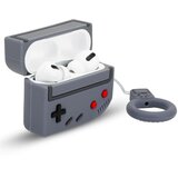 Cadorabo Case, združljiv z Apple - Design Retro Game Grey - Prenosne silikonske slušalke Zaščitni pokrov 3D Keychain, (20570771) Cene