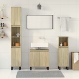  3-dijelni set kupaonskog namještaja boja hrasta sonome drveni | shoptok.hr