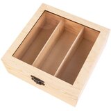  Drvena kutija s bravom i 3 pretinca ROSA TALENT 20x20x8 cm | shoptok.hr