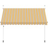 Tenda na ručno uvlačenje 350 cm žuto-plava prugasta | shoptok.hr