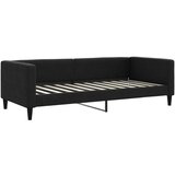  Dnevni krevet s madracem crni 90 x 200 cm od tkanine | shoptok.hr