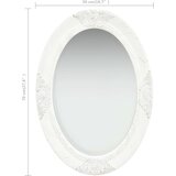 vidaXL Stensko ogledalo v baročnem stilu 50x70 cm belo, (20798445) | Shoptok.si