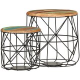 The Living Store Klubske mizice 2 kosa trden predelan les - Klubska Mizica, (21574203) | Shoptok.si