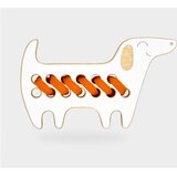 Milin Small Wooden Lacing Toy Daschund aktivnostna igrača 8 cm x 13 cm x 0,7 cm 1 kos | Shoptok.si