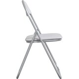  Sklopiva stolica 2 pcs Bijela i siva 48 x 43 5 x 81 cm - Bijela i siva 2 | shoptok.hr