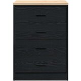 vidaXL Garažni ormar za odlaganje crni 60x51x85 cm masivne borovine | shoptok.hr