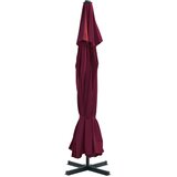  Vrtni suncobran s aluminijskom šipkom 500 cm bordo | Eponuda.ba