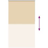 vidaXL Rolo zavjesa Blackout Bež 140x210 cm Širina tkanine 136,6 cm | shoptok.hr