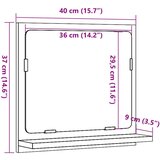 vidaXL Kupaonski ormarić s ogledalom sonoma hrast 40x11x37 cm | shoptok.hr