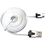  Podatkovni data kabel - računalniški polnilec - micro USB - Slim - beli