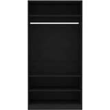 Ormar crni 100 x 50 x 200 cm od iverice | shoptok.hr