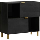 vidaXL Komoda crna 80x33x75 cm od konstruiranog drva Cijene