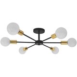 Toolight stropna svjetiljka pauk 6 crno zlato APP501-6C | shoptok.hr