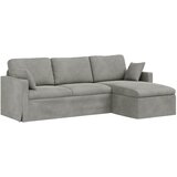 SOFA Svijetlo siva 228 x 134 x 80 cm Baršun | shoptok.hr