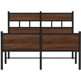 vidaXL Okvir kreveta bez madraca smeđa boja hrasta 120 x 190 cm drveni | shoptok.hr