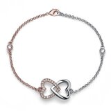  Ženska oliver weber myheart crystal narukvica sa swarovski belim kristalom ( 32249 ) Cene